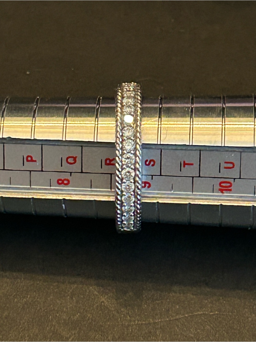 0.33CTW Lab-Grown White Diamond Band Ring Rhodium over 925 Sterling Silver Sz9 - Picture 3 of 10
